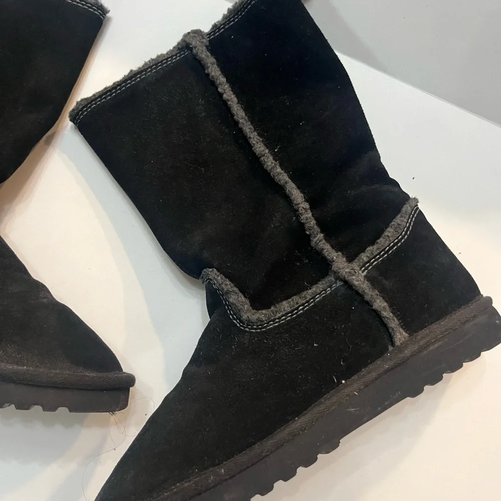 AMERICAN EAGLE winter suede boots Sherpa lined size 9